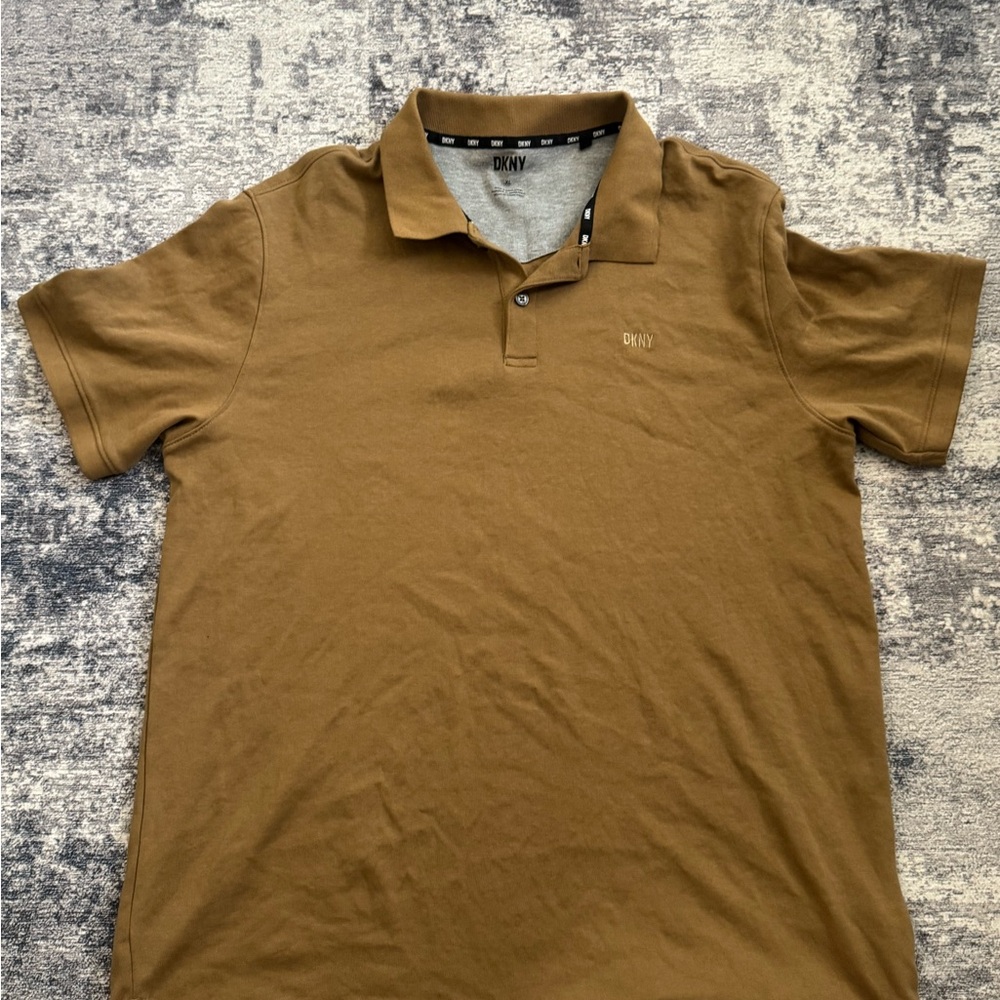 DKNY Men's Tan Polo Shirt